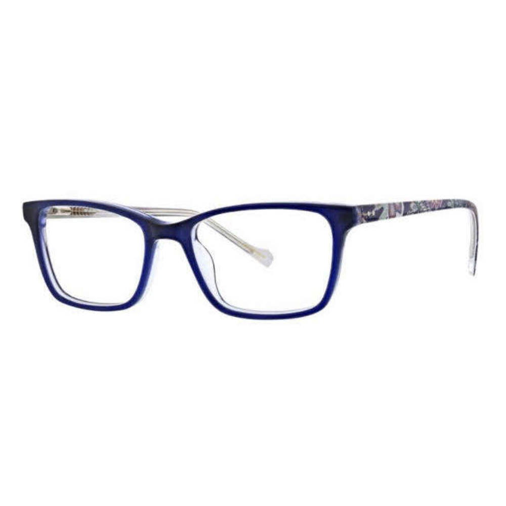 NWT Vera Bradley Mallie Java Navy Camo 4916 49mm New Eyeglasses